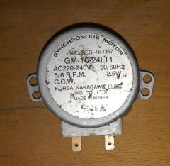 GM-16-24LT1 AC 220-240V 5/6 RPM 2.5W CCW Senkron Motor Tavuk Çevirme Motoru (Outlet)