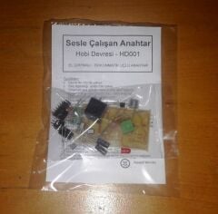 El Çırpmalı Sesle Çalışan Anahtar Devresi Kendin Yap Hobi Devresi DIY Lehimleme Kiti Demonte(Montesiz)