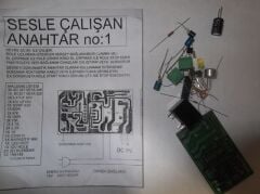 El Çırpmalı Sesle Çalışan Anahtar Devresi Kendin Yap Hobi Devresi DIY Lehimleme Kiti Demonte(Montesiz)
