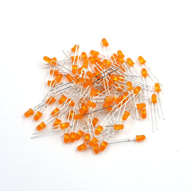 3mm Led Turuncu Everlight - 1000 Adet