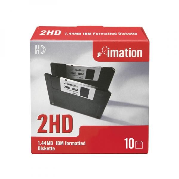 Imation 2HD 3.5 1.44 Mb Floppy IBM Disk Biçimlendirilmiş Disket