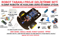 Robot Tabanlı Proje Geliştirme Seti - Arduino Robotik Kodlama
