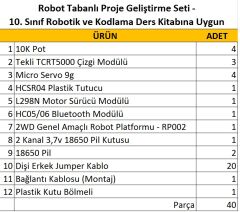 Robot Tabanlı Proje Geliştirme Seti - Arduino Robotik Kodlama