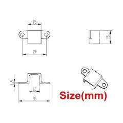 N20 Motor Tutucu - M3 Vidalı - 2 adet