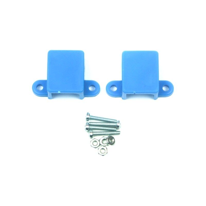 N20 Mikro Metal Motor Tutucu Plastik Mavi Renk M3 Vidalı (2 adet)