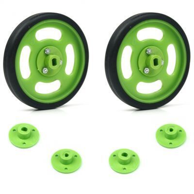 70x11 mm Yeşil Renk Geçmeli Tekerlek Seti