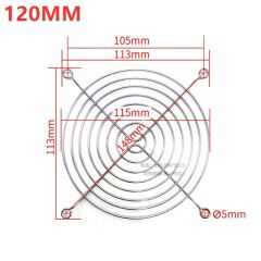 120x120mm Metal Fan Koruma Teli