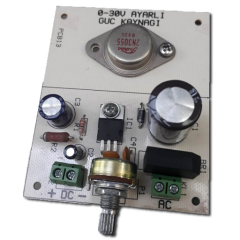 0-30V Ayarlı Güç Kaynağı Devresi - Soğutucusuz