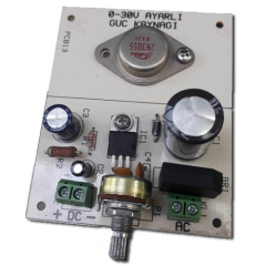 0-30V Ayarlı Güç Kaynağı Devresi - Soğutucusuz