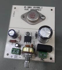 0-30V Ayarlı Güç Kaynağı Devresi - Soğutucusuz
