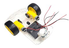 2WD Çok Amaçlı Mobil Robot Araba Platformu Kendin Yap Kiti Redüktörlü Motor ve Şase Seti Demonte(Montesiz)