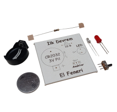 İlk Devrem El Feneri Kendin Yap Hobi Devresi DIY Lehimleme Kiti Demonte(Montesiz)