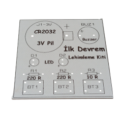 İlk Devrem Lehimleme Kiti Kendin Yap Hobi Devresi DIY Lehimleme Kiti Demonte(Montesiz)