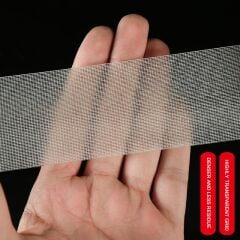 Çift Taraflı Örgülü Bant 50mm 10 Metre Fiber Takviyeli Dokuma Örgü Bez Destekli Silikon Yapıştırıcı Kalıntısız Soyulabilir Sabitleme Ahşap İşleme Şablonu Halı Kaydırmaz Montaj Bandı
