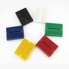 6 Adet Farklı Renkte Mini Breadboard Seti 47x35mm 170 Hücreli SYB-170 Pin Mini ve Pratik Prototipleme Platformu