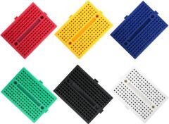6 Adet Farklı Renkte Mini Breadboard Seti 47x35mm 170 Hücreli SYB-170 Pin Mini ve Pratik Prototipleme Platformu