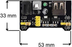 MB-102 3.3V 5V Breadboard Güç Kaynağı Kartı 3.3V/5V Breadboard Güç Kartı Modülü MB102