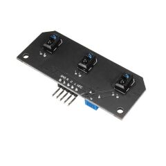 DC 5V 3 Kanal TCRT5000 Kızılötesi Çizgi İzleyen Sensör Kartı Çizgi Takip Sensör Modülü Mesafe Ayarlı Potlu 3'lü Çizgi İzleme Kartı 5 Pin