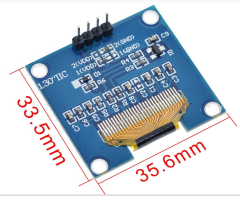 1.3'' 128x64 SSD1306 4 Pin I2C OLED Ekran Modülü Mavi Renk 1.3inç OLED LCD LED I2C IIC Display Modülü