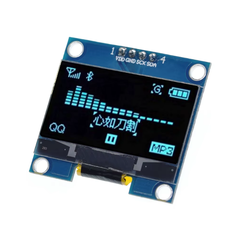 1.3'' 128x64 SSD1306 4 Pin I2C OLED Ekran Modülü Mavi Renk 1.3inç OLED LCD LED I2C IIC Display Modülü