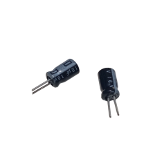 1000 Adet 10uF 16V Kısa Bacaklı Elektrolitik Kondansatör 4x7mm Bacaklar Arası 2mm Bacak Uzunluğu 5mm