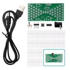 DC 5V Led Elektronik Kum Saati SMD Chip Kendin Yap Hobi Devresi DIY Lehimleme Kiti Demonte(Montesiz)