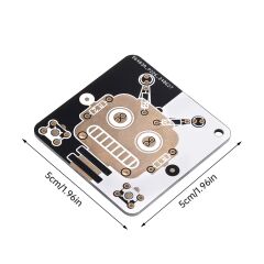 DC 3V Mavi Kırmızı Işık Ledli Robot Yüz Kendin Yap Hobi Devresi DIY Lehimleme Kiti Demonte(Montesiz)