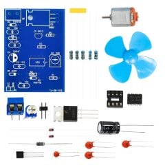 DC 5V NE555 DIP Fan DC Motor Hız Kontrol Kendin Yap Hobi Devresi DIY Lehimleme Kiti Demonte(Montesiz)