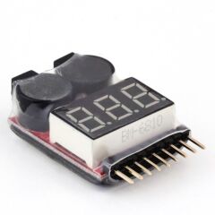 Lipo Seviye Ölçer ve Alarm Modülü 1-8S Lipo Pil Ölçüm Cihazı