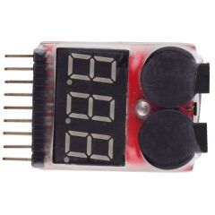 Lipo Seviye Ölçer ve Alarm Modülü 1-8S Lipo Pil Ölçüm Cihazı