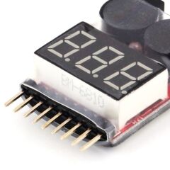 Lipo Seviye Ölçer ve Alarm Modülü 1-8S Lipo Pil Ölçüm Cihazı
