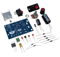 DC 1.25-30V 1A LM317 ile Ayarlanabilir Güç Kaynağı Kendin Yap Hobi Devresi DIY Lehimleme Kiti Demonte(Montesiz)