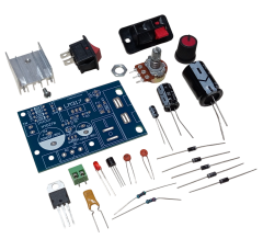 DC 1.25-30V 1A LM317 ile Ayarlanabilir Güç Kaynağı Kendin Yap Hobi Devresi DIY Lehimleme Kiti Demonte(Montesiz)