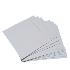 10 Adet 125x125mm Pencereli Cd Zarfı Beyaz 90gr DVD CD Kağıt Zarf CD DVD Koruma Kılıfı