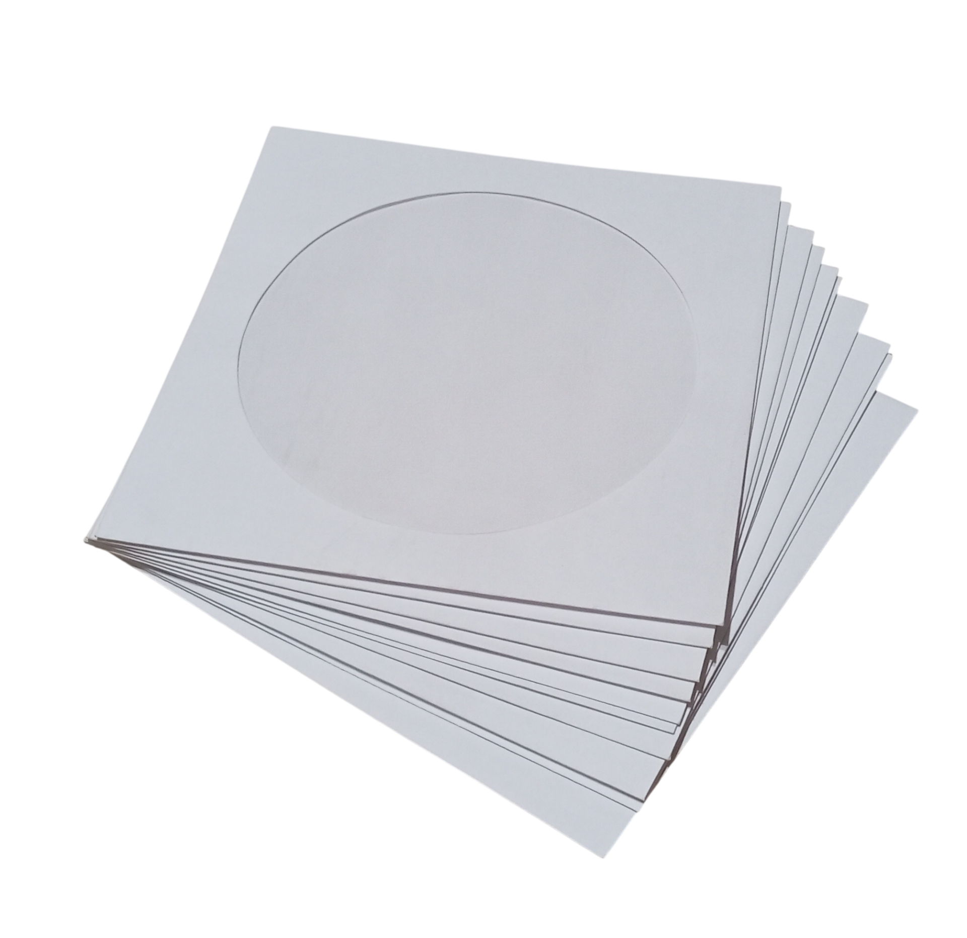 10 Adet 125x125mm Pencereli Cd Zarfı Beyaz 90gr DVD CD Kağıt Zarf CD DVD Koruma Kılıfı