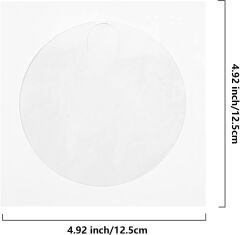 10 Adet 125x125mm Pencereli Cd Zarfı Beyaz 90gr DVD CD Kağıt Zarf CD DVD Koruma Kılıfı