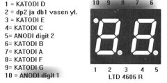 10mm 2'li Ortak Anot Display - LTD4606R-NB