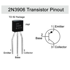 2N3906 2n3906 2n 3906 TO-92 Kılıf 0.2A 200mA 40V 0.31W 250MHz PNP Transistör