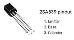 2SA539 2sa539 KSA539 A539 TO-92 Kılıf 0.2A 200mA 60V 0.25W 100MHz PNP Transistör