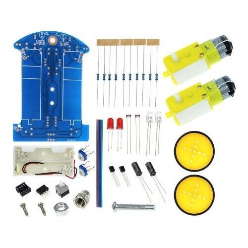 Çizgi İzleyen Araba Çizgi Takip Eden Robot Kendin Yap Hobi Devresi DIY Lehimleme Robot Kiti Demonte Montesiz