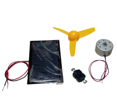 Güneş Enerjili Mini Fan Yapım Kiti DIY Solar Fan Seti DC Motor Pervane Anahtar Güneş Pili Eğitim Hobi Deney Seti