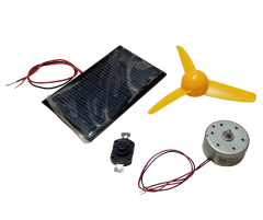 Güneş Enerjili Mini Fan Yapım Kiti DIY Solar Fan Seti DC Motor Pervane Anahtar Güneş Pili Eğitim Hobi Deney Seti