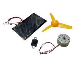Güneş Enerjili Mini Fan Yapım Kiti DIY Solar Fan Seti DC Motor Pervane Anahtar Güneş Pili Eğitim Hobi Deney Seti