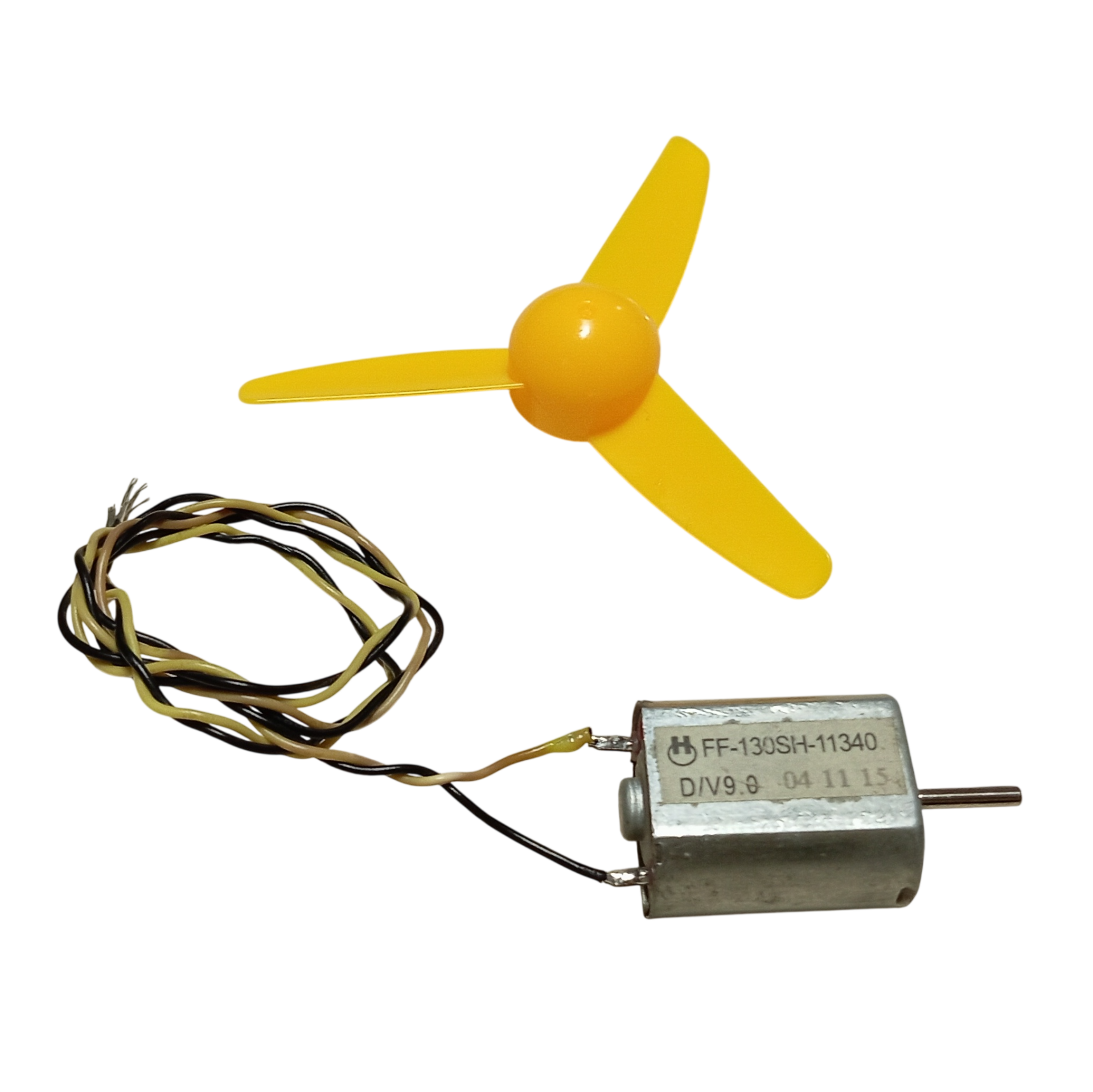30cm Kablo Lehimli DC 3-9V Pervaneli Fan Motoru Hobi Proje Elektrik Deney Kablolu Motor Pervane Seti