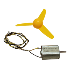 30cm Kablo Lehimli DC 3-9V Pervaneli Fan Motoru Hobi Proje Elektrik Deney Kablolu Motor Pervane Seti