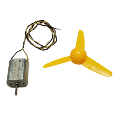 30cm Kablo Lehimli DC 3-9V Pervaneli Fan Motoru Hobi Proje Elektrik Deney Kablolu Motor Pervane Seti