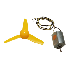 30cm Kablo Lehimli DC 3-9V Pervaneli Fan Motoru Hobi Proje Elektrik Deney Kablolu Motor Pervane Seti