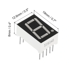 5161AS 14mm 7 Segment Display Ortak Katot Kırmızı 1 Digit 10 Pin