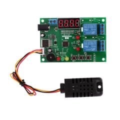 DC 5V-24V Dijital Akıllı Sıcaklık ve Nem Kontrol Termostat Modülü