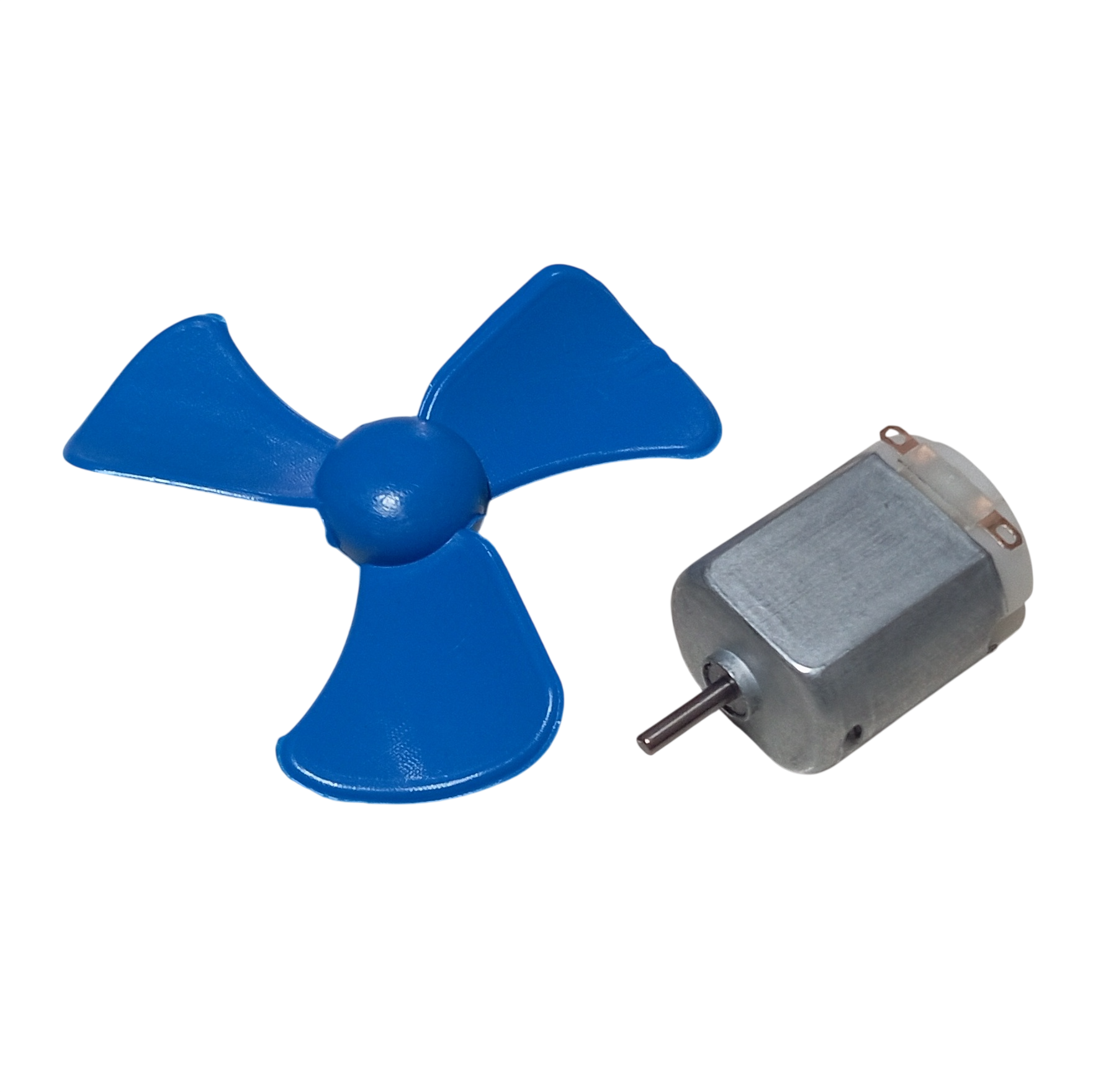 3 Kanatlı Pervane DC Motor Seti Mini Fan Pervane Motor Hobi Deney Seti